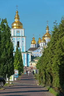Drucke von Sankt Michaelis Kirche, Kiew, Ukraina/Europa Ukraine Drucke: Sankt Michael und Georgs Kirche, Kiew, Ukraine Europäische Union