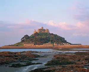 Cornwall Drucke: Sankt Michael's Berg, Kornwall, England, Vereinigtes Königreich Europäische Union