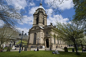 Birmingham City Centre Drucke: St. Philips Cathedral, Birmingham, England, United Kingdom, Europe