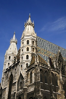 Vienna Cathedral Drucke: St. Stephens Cathedral (Stephansdom), Vienna, Austria, Europe