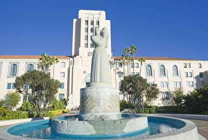 US City Landmarks Drucke: Statue at the County Administration Building