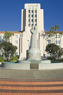 Bilder Datiert 17. Februar 2009: Büste am Bezirksverwaltungsgebäude in San Diego Kalifornien Vereinigte Staaten von Amerika