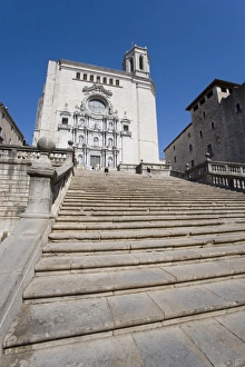 Mediterranean Cityscape Drucke: Steps of Cathedral
