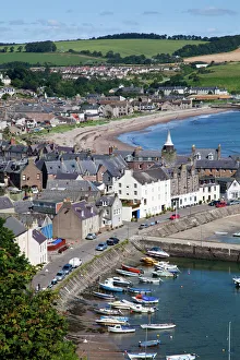 Drucke von Steinhausener Hafen von der Harboursicht in Steinhausen (Aberdeenshire), Schottland (Vereinigtes Königreich) Europa Aberdeenshire Drucke: Steinhausener Hafen von der Harboursicht in Steinhausen im Schottland