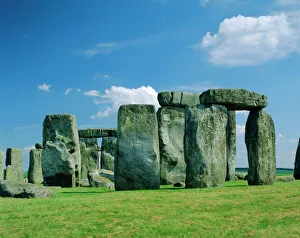 Drucke von Steinzeitdenkmal Stonehenge in der Grafschaft Wiltshire im Südwesten Englands (England) Stonehenge, Avebury Und Zugehörige Stätten Drucke: Stein von Stonehenge, Wiltschire, England