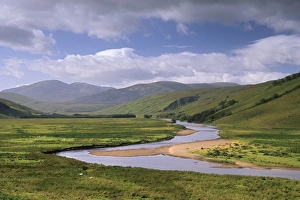 Sutherland Highland Region Drucke: Strath More valley