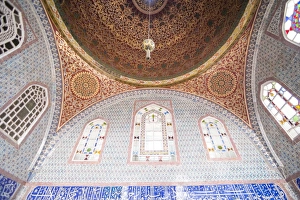 Topkapi Palace Interior Drucke: Summerhouse interior at Topkapi Palace, UNESCO World Heritage Site, Istanbul, Turkey
