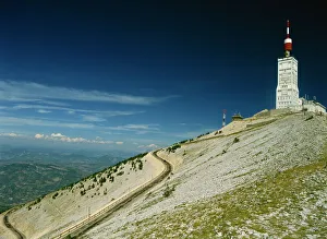 Berge Drucke: Der Gipfel von Mont Ventoux in Vaucluse, Provenz, Frankreich und Europa