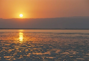 Dead Sea Sunset Drucke: Sunset on the Dead Sea