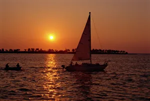 Contemporary Travel Images Drucke: Sunset, Key West