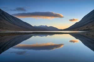 Argyll And Bute Tourism Drucke: Sunset over Loch Etive, Argyll and Bute, Scotland, United Kingdom, Europe