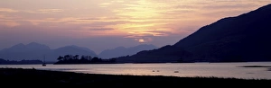 UK Rural Landscape Photography Drucke: Sunset, Loch Levan