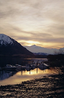 Rural New Zealand Landscape Drucke: Sunset at Wanaka