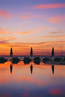 Drucke von Schwimmbecken im Maritim-Hotel in Maurizius Mauritius Drucke: Schwimmbad