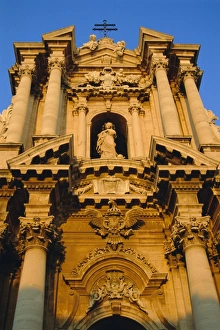 Sicily Cathedral Architecture Drucke: Syracuse Cathedral