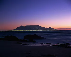 Kapstadt Drucke: Tafelberg am Abend