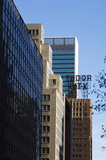 Vertical Cityscape Images Drucke: Tall buildings