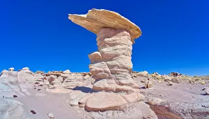 Arizona Geological Formations Drucke: A tall hoodoo called the Leviathan in Devils Playground