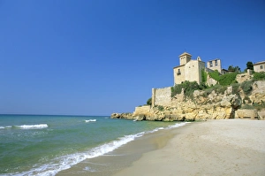 Mediterranean Coastline View Drucke: Tamarit Castle