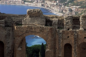 World Heritage Site In Sicily Drucke: Teatro Greco