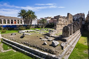 UNESCO World Heritage Site Sicily Italy Drucke: Temple of Apollo (Tempio di Apollo)