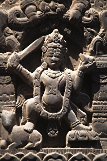 World Heritage Site Asia Drucke: Temple carvings