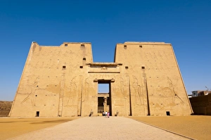 Egyptian Architecture Photography Drucke: Temple of Horus, Edfu, Upper Egypt, Egypt, North Africa, Africa
