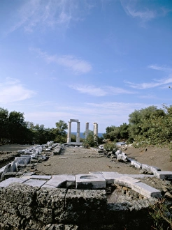 Aegean Islands Greece Drucke: Temple of Nike