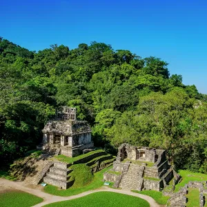 Mayan Civilization Exploration Drucke: Temple of the Sun and Temple XIV