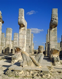 Yucatan Peninsula Tourism Drucke: Temple of the Warriers