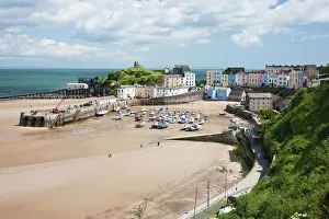 Hafen von Tenby in der Stadt Tenby im County Pembrokeshire in den Vereinigten Königreichs In Wales und Europa