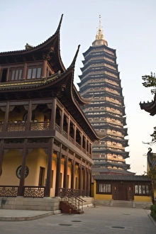 Chinesisch Drucke: Tiantan-Tempel in Changzhou, Jiangsu, China