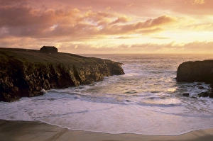 Scotland Coastal Photography Drucke: Tiny sandy bay of Port Sto