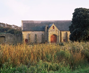 Dorset Tourist Attractions Drucke: Tithe barn, Abbotsbury, Dorset, England, United Kingdom, Europe
