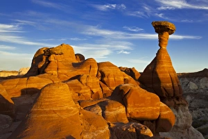 Grand Staircase Escalante Monument Drucke: Toadstool Paria Rimrocks at sunset