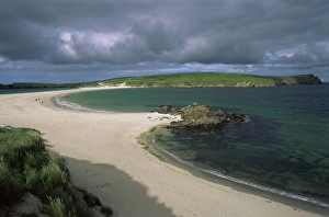 United Kingdom Nature Scenery Drucke: Tombolo, St