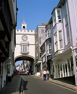 Totnes ist südlich von Devon in Südengland im Vereinigten Königreich der Europäische Union