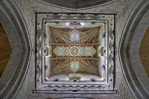UK Christian Architecture Drucke: Tower lantern ceiling, St. Davids Cathedral, Pembrokeshire National Park
