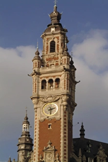 French Architecture In Europe Drucke: Tower of the Nouvelle Bourse (new mint), Lille, Nord, France, Europe