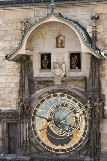 Old Town Prague Architecture Drucke: Town Hall Clock, Astronomical clock, Old Town Square, Old Town, Prague