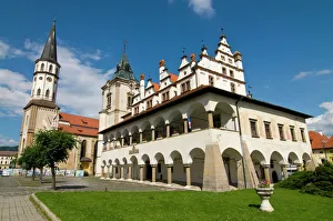 Drucke von Rathaus von Levoča in Levoča im Vereinigten Königreich Europas Slowakei Drucke: Rathaus von Levoka, Levoka, Slowakei, Europa