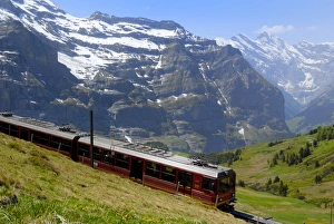 European Tourist Attraction Drucke: Train for Jungfraujoch