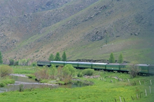 Mongolian Landscape Photography Drucke: Trans-Mongolian train