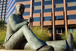 Drucke von Gedenk an die Navaho-Code-Sprecher von Douglas Hyde in Phoenix im Bundesstaat Arizona der Vereinigten Staaten von Amerika Nordamerika Arizona Drucke: Gedenkansprache an die Navaho-Code-Talker von Doug Hyde in Phoenix im Bundesstaat Arizona der Vereinigten Staaten