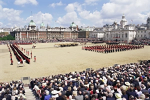Die Troopengewalt im Farben des Ehrenabzeugs der Garde zu Windsor in Großbritannien