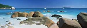 Panoramic Beach Scene Drucke: Tropical beach scene
