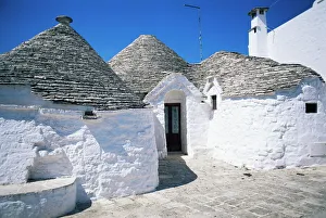 Italien Drucke: Trulli aus Alberobello