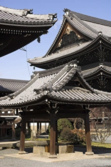 Traditional Japanese Temple Architecture Drucke: Typical temple roofs