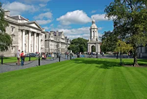 Universitäten Drucke: Trinity-Kolleg Universität von Dublin Irland Republik Europa