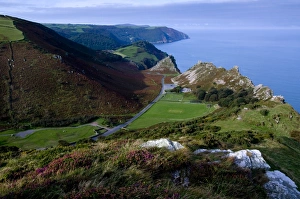 Drucke von Tal der Felsen in Lynton im Vereinigten Königreich Großbritannien Südwestengland Devon Europa Lynton Drucke: Tal der Felsen in Lynton im Vereinigten Königreich Großbritannien Europa